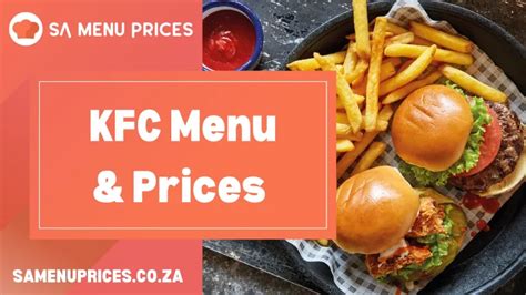 kfc menu with prices south africa pdf